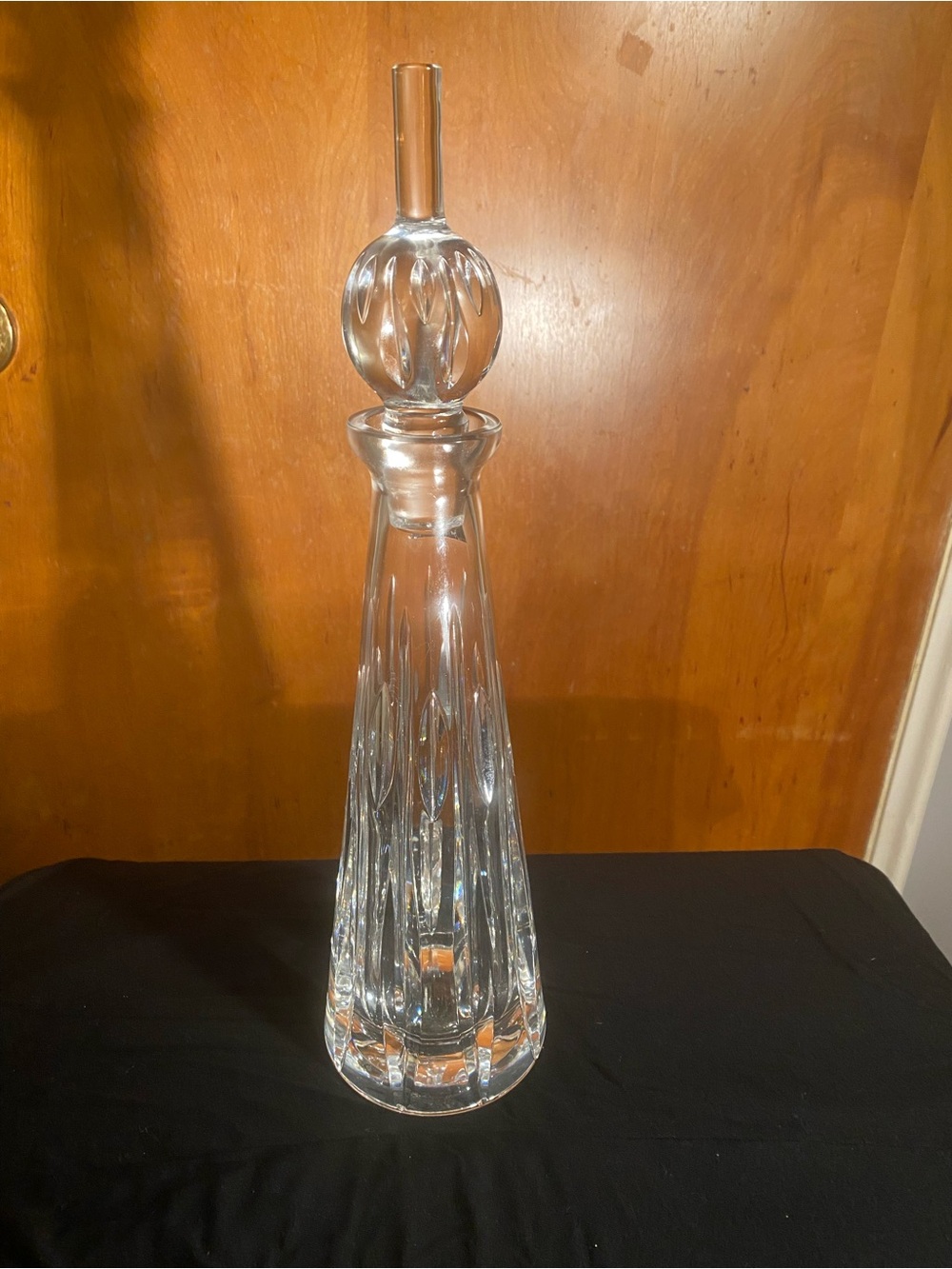 Clear Crystal Decorative Decanter Vase - Home Accents